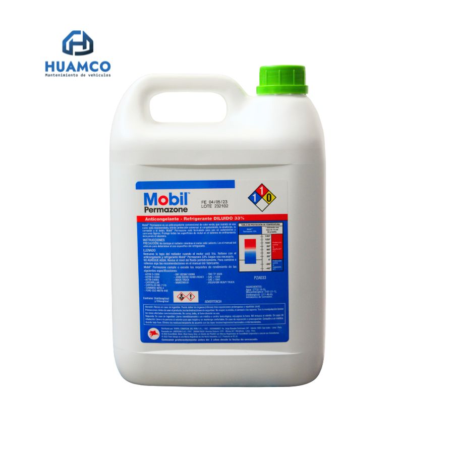 ANTICONGELANTE MOBIL PERMAZONE 33% 4 LTS ( 1 U.S) / 650658-1