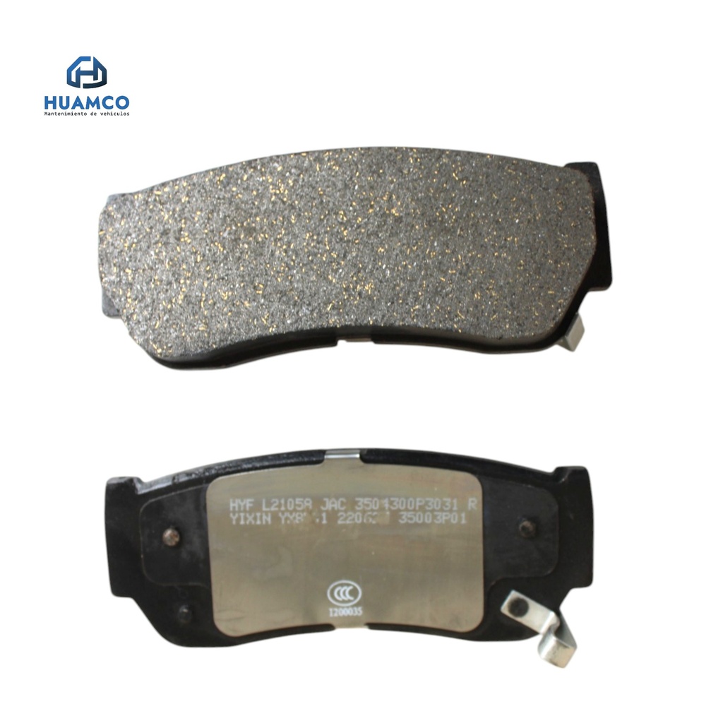 JGO PASTILLA FRENO POSTERIOR JAC T6 3504300P3031 / HYF3502P442-030/130/230