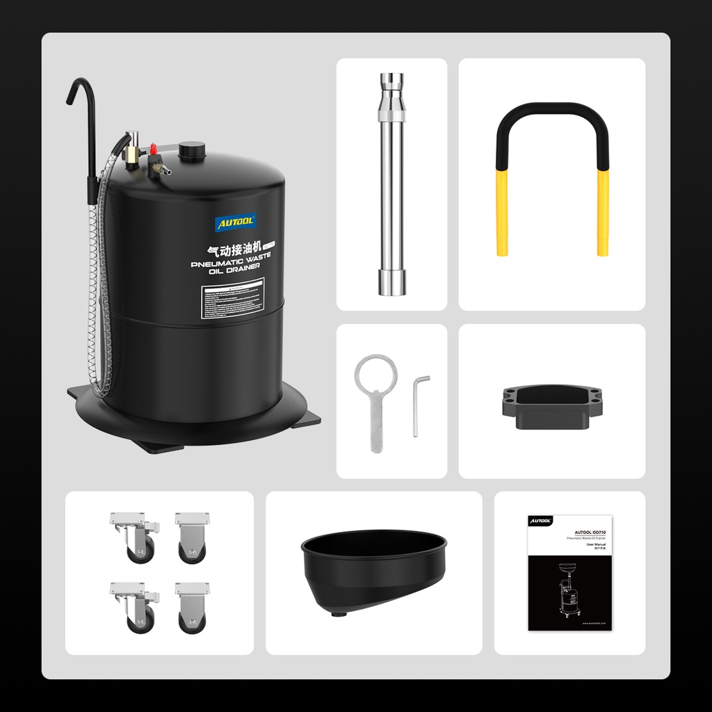 MAQUINA RECOLECTORA  ACEITE NEUMATICA  CAP.70LT AUTOOL OD710