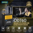 CARRO 3 NIVELES  EXTRACTOR Y PULGADOR ACEITE NEUMATICO CAP. 80LT AUTOOL OD760  
