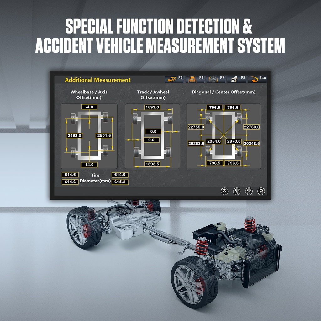 MAQUINA ALINEADOR  RUEDAS 3D POSICIONADOR TOTALMENTE AUTOMATICO AUTOOL 220V XC508