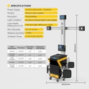 MAQUINA ALINEADOR   RUEDAS 3D AUTOMOVILES AUTOOL 220V XC505
