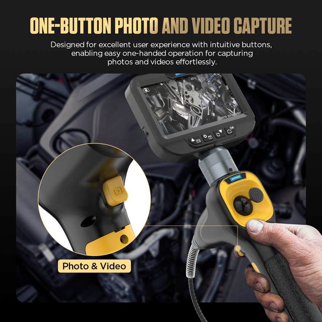 CAMARA INSPECCION AUTOMOVILES CON BOROSCOPIO ARTICULADO AUTOOL SVB308