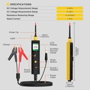 PROBADOR SISTEMA CIRCUITO ELECTRICO 9V-30V AUTOOL BT250