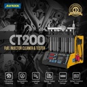 LIMPIADOR Y COMPROBADOR 6 INYECTORES COMBUSTIBLE 12 FUNCIONES  PRUEBA AUTOOL  CT200
