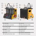 LIMPIADOR Y COMPROBADOR 6 INYECTORES COMBUSTIBLE 12 FUNCIONES  PRUEBA AUTOOL  CT200