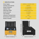 LIMPIADOR Y COMPROBADOR 6 INYECTORES COMBUSTIBLE GDI, EFI, FSI, STANDAR 15 FUNCIONES AUTOOL CT500