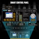 LIMPIADOR Y COMPROBADOR 6 INYECTORES COMBUSTIBLE GDI, EFI, FSI, STANDAR 15 FUNCIONES AUTOOL CT500