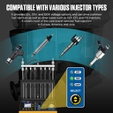 LIMPIADOR Y COMPROBADOR 6 INYECTORES COMBUSTIBLE GDI, EFI, FSI, STANDAR 15 FUNCIONES AUTOOL CT500