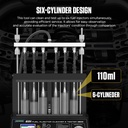 LIMPIADOR Y COMPROBADOR 6 INYECTORES COMBUSTIBLE GDI, EFI, FSI, STANDAR 15 FUNCIONES AUTOOL CT500