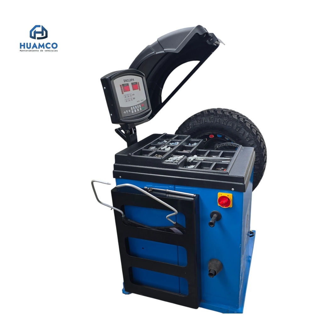 BALANCEADORA NEUMATICOS AUTOS Y CAMIONES 220V MONOFASICO RIM 10"-28" KC9813