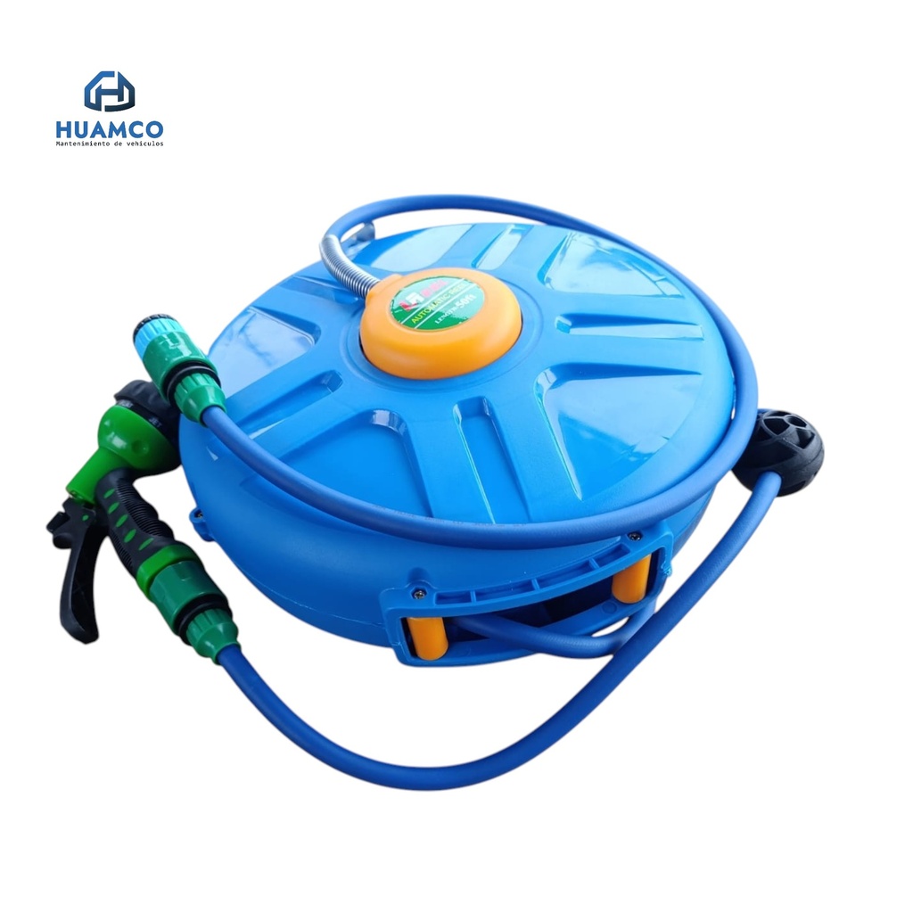   CARRETE MANGUERA AGUA RETRACTIL  15M PU / YZ-034