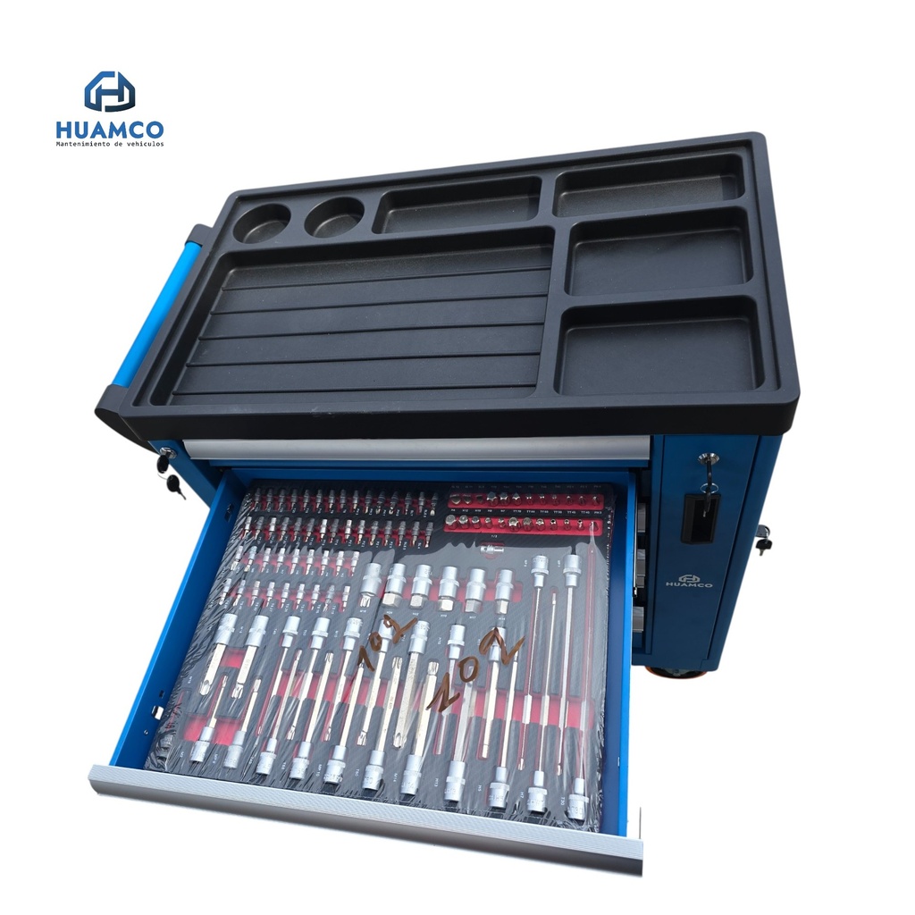 CARRO PORTA HERRAMIENTA 7 CAJONES MAS JUEGO DE HERRAMIENTAS 250 PIEZAS  / WJS-T0704-250