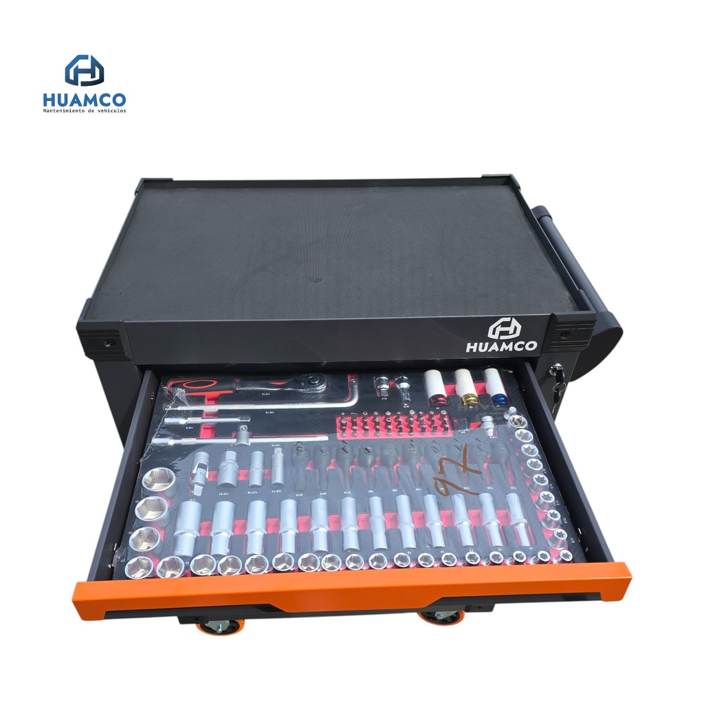 CARRO PORTA HERRAMIENTA 7 CAJONES MAS JUEGO DE HERRAMIENTAS 421 PIEZAS / WJS-T0702-421