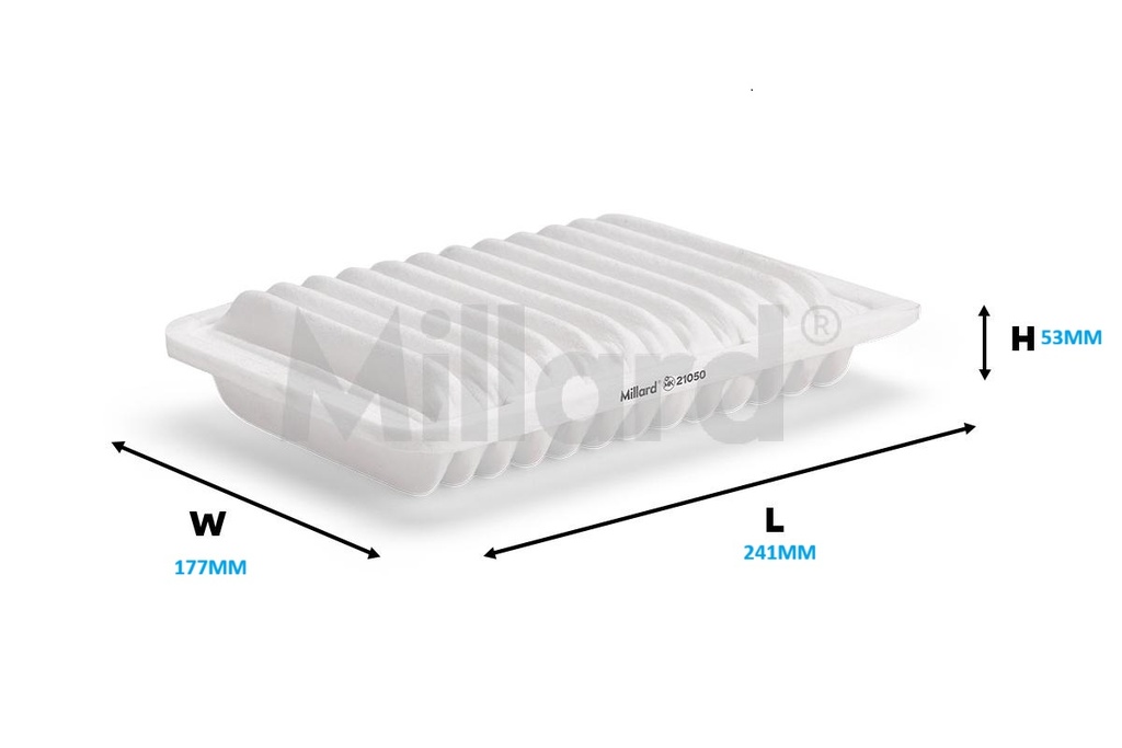 FILTRO AIRE TOYOTA YARIS ENVIDIA 14… PROBOX 1NZ 1.5L 14…RAV 4 3ZR 2.0L 08..12 / 17801-21050 / MK21050