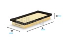 FILTRO AIRE TOYOTA YARIS VIOS 2N ETIOS 1.5L MITSUBISHI MIRAGE 3A 1.2L / 17801-0Y040 / MK82465