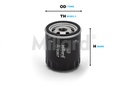 FILTRO ACEITE  MILLARD H90W03 / W71222 / 51040 / ML3387