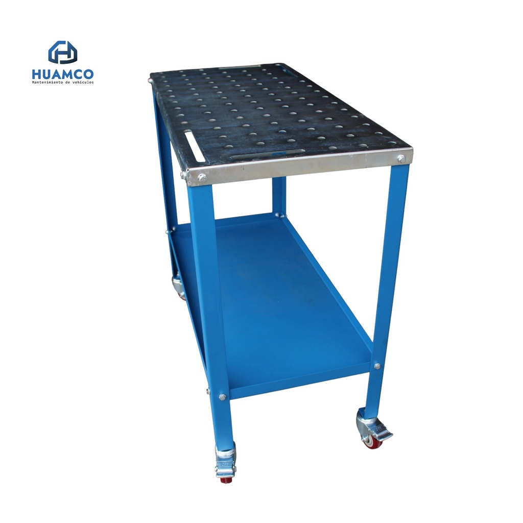 MESA SOLDADURA AZUL IRON-MAN CON RUEDAS 91.5CM X 46CM  / WT1836