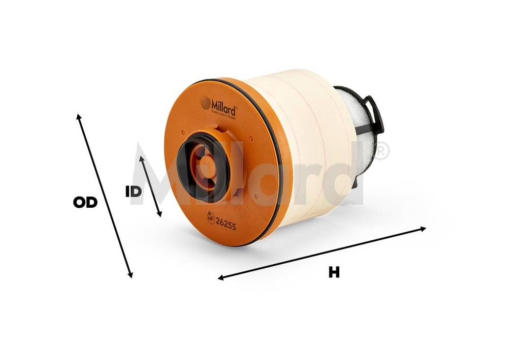 FILTRO COMBUSTIBLE MILLARD TOYOTA HILUX 23390-0L070 / 23390-0L090 DID 2.8/3.0/2.4 F-11140 / MF26255
