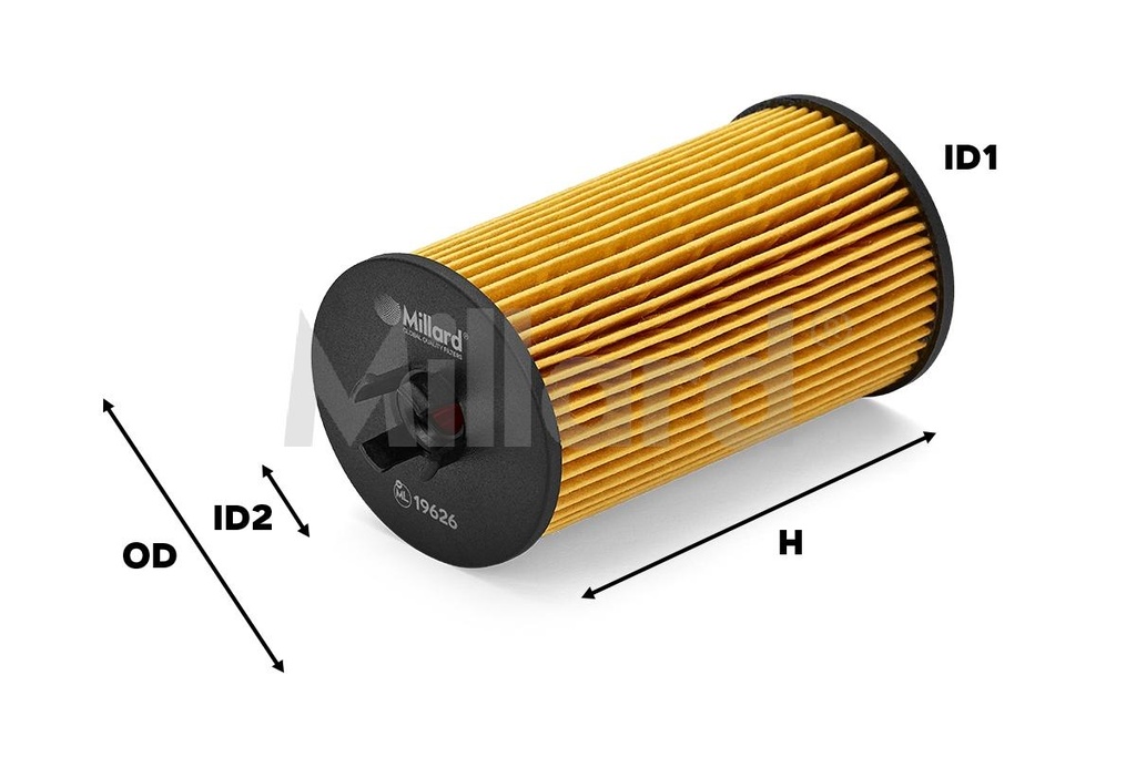 FILTRO ACEITE ELEMENTO MILLARD CHEVROLET TRACKER,SONIC,CRUCE PP85674 / EO-65090 / ACO108 / HU6122X / FPL-3011K / ML19626