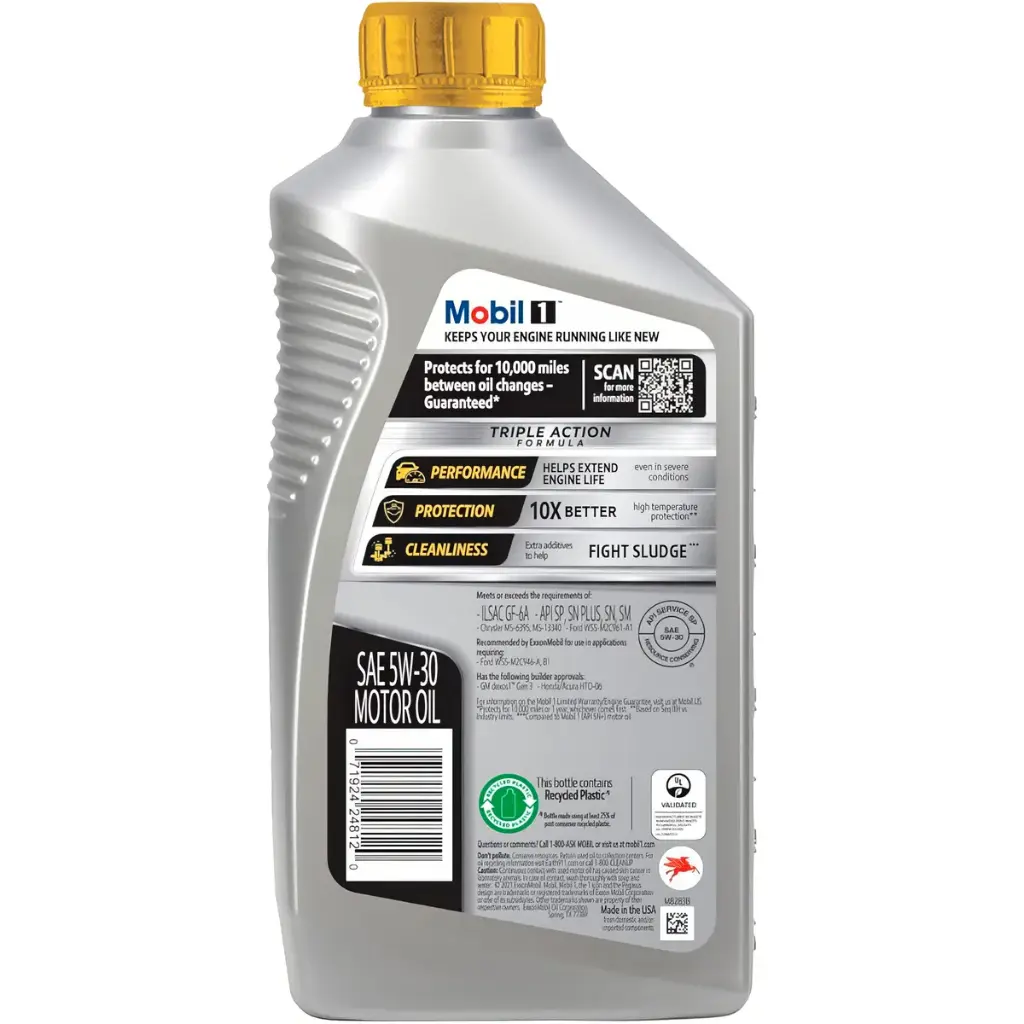 ACEITE MOBIL 1 5W-30 SINTETICO API SP MOTORES GASOLINA 1L 651327-1