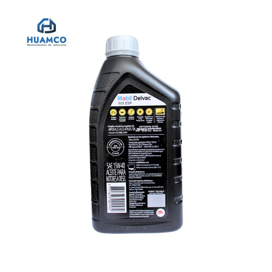 M-DELVAC MX ESP 15W40 1L :PE 651233-1