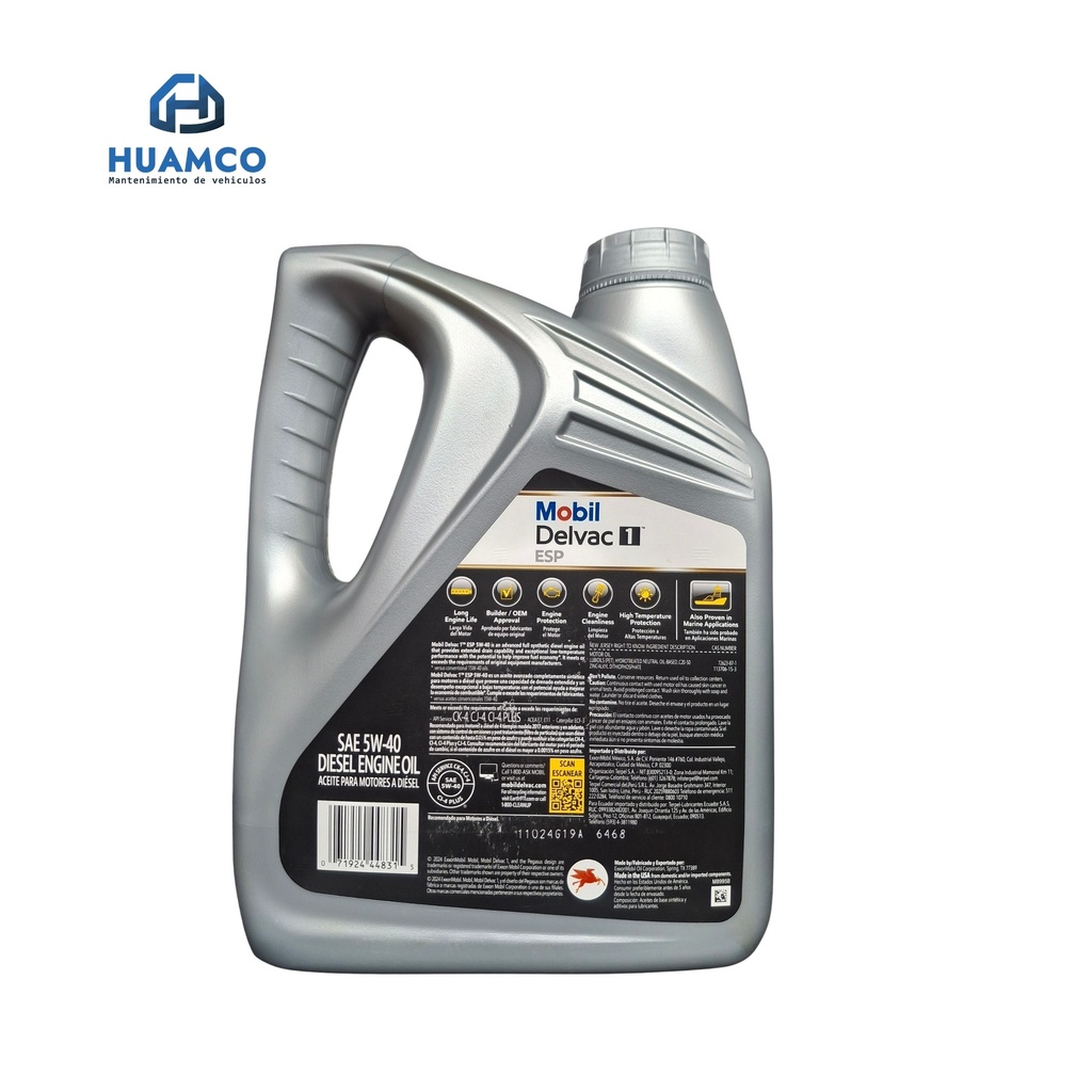 M-DELVAC 1 ESP 5W-40 3.785L/1USG. 651731-1