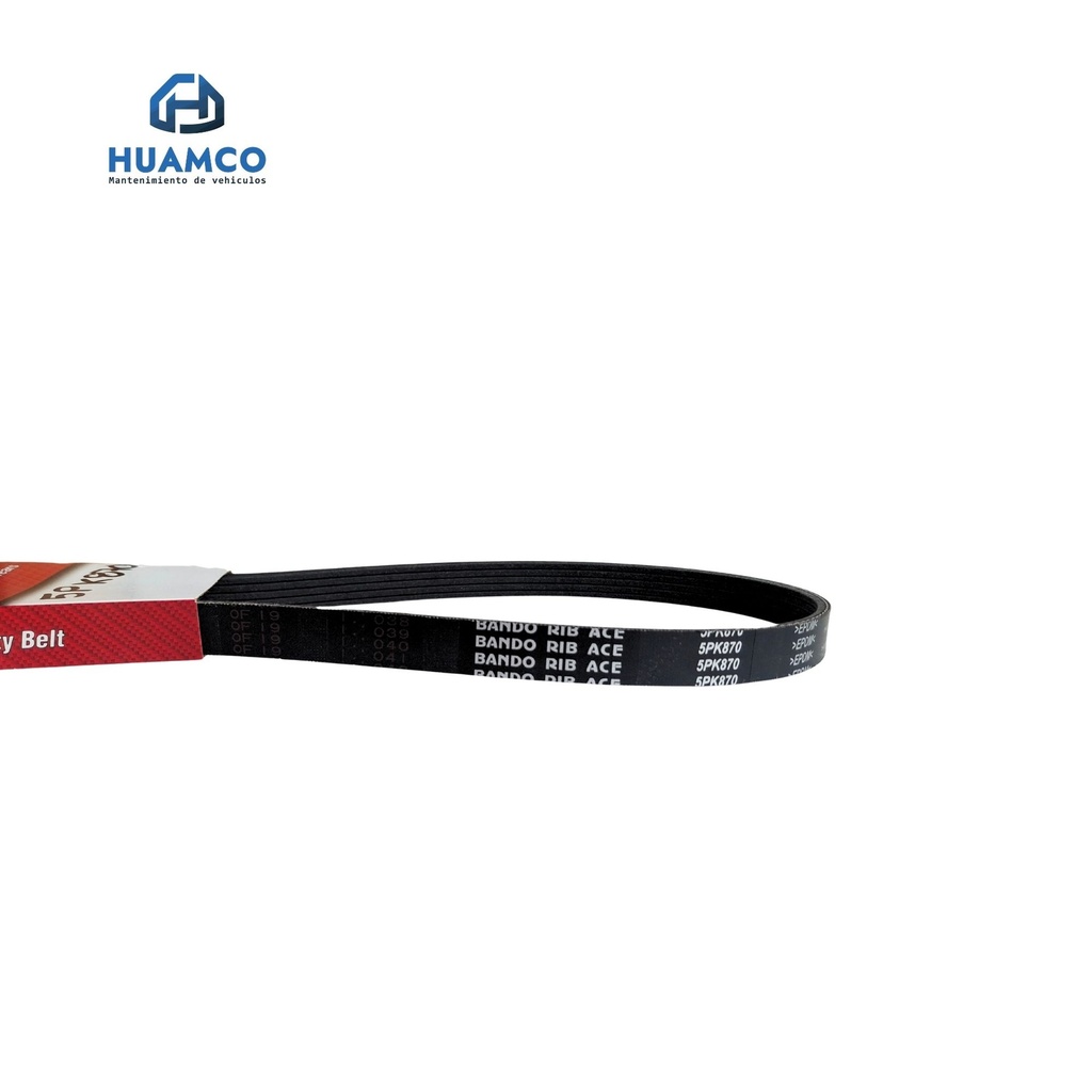 FAJA ACANALADA BANDO LONG. 870MM  ANCH. 17MM TOYOTA STARLET - HIACE / SUBARU IMPREZA / 5PK870 