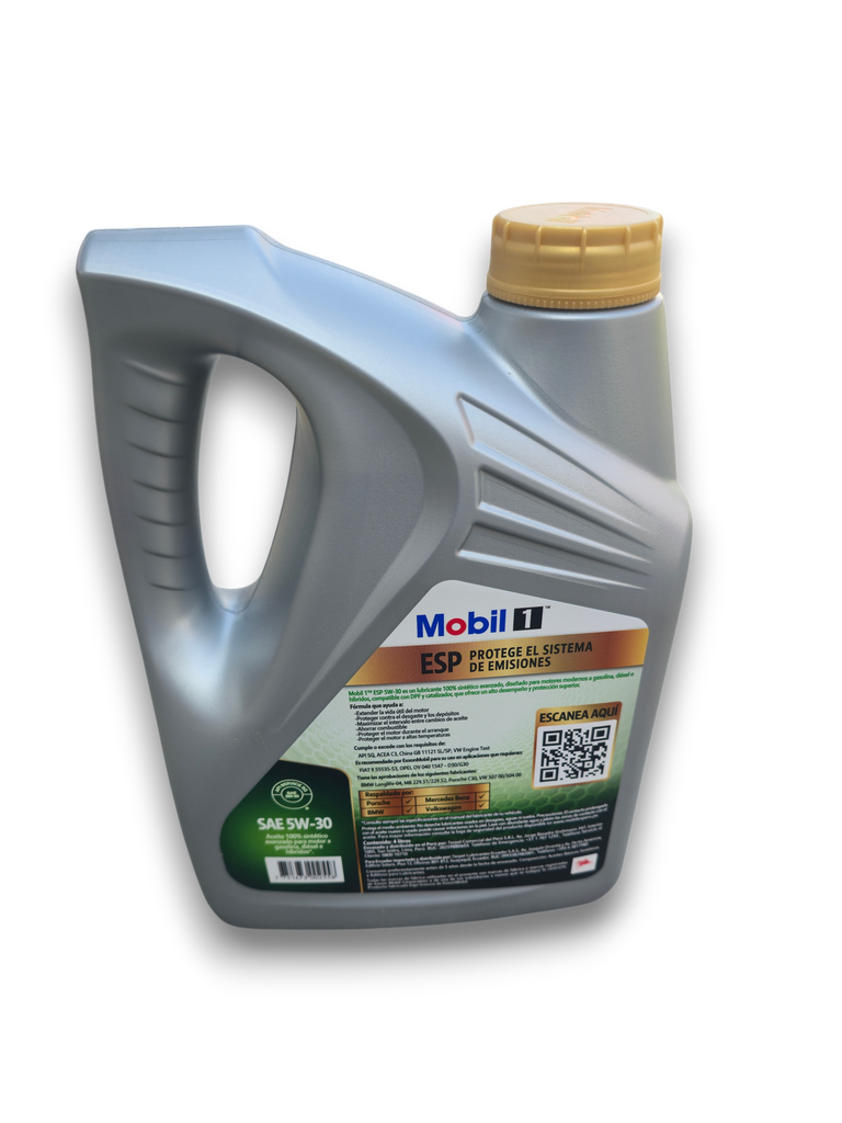 ACEITE MOTOR MOBIL 1 ESP 5W-30 API SQ 100% SINTETICO DIESEL 4L :PE 651326 / 651901-1