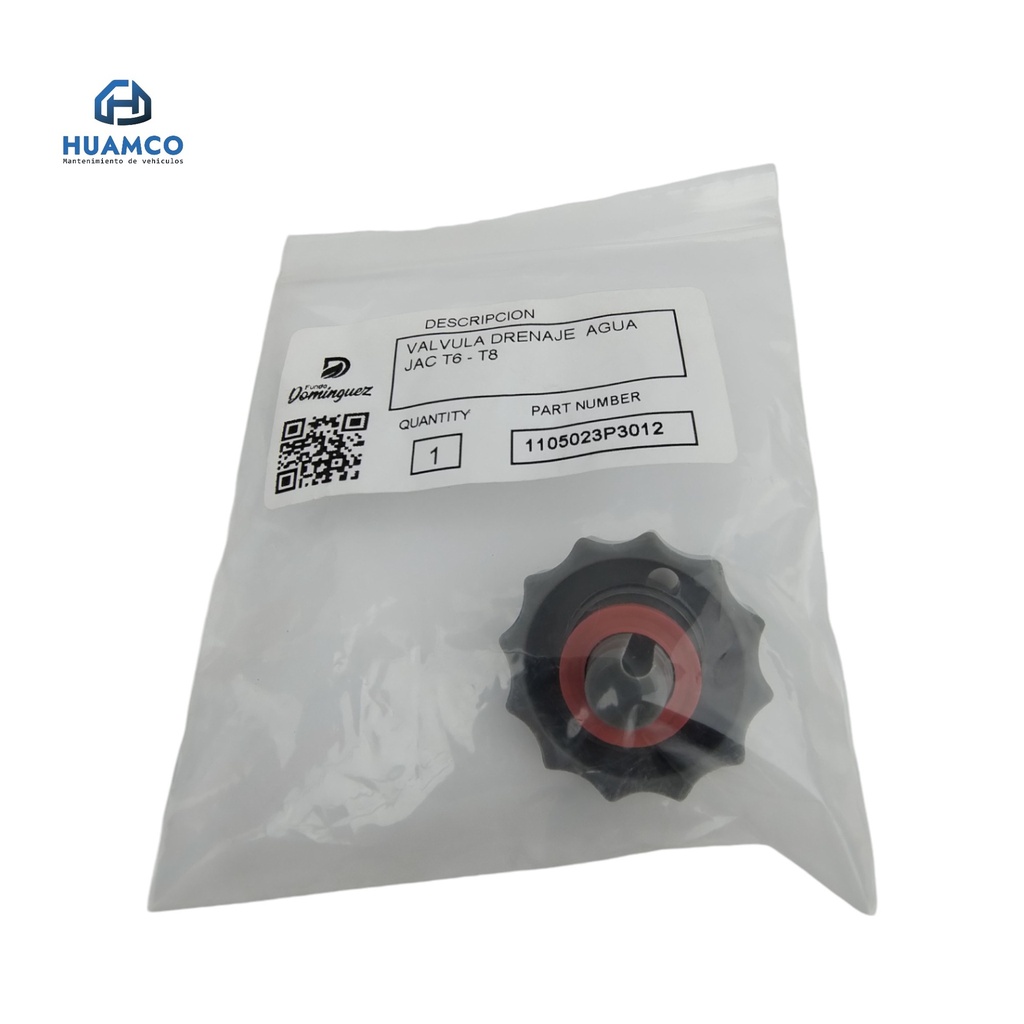 VALVULA DRENAJE AGUA JAC T6 - T8 /1105023P3012