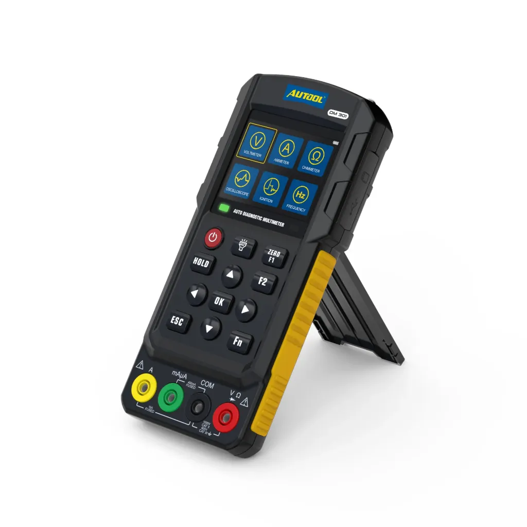 MULTIMETRO DIGITAL AUTOMOTRIZ 6 FUNCIONES PRUEBA AUTOOL DM301