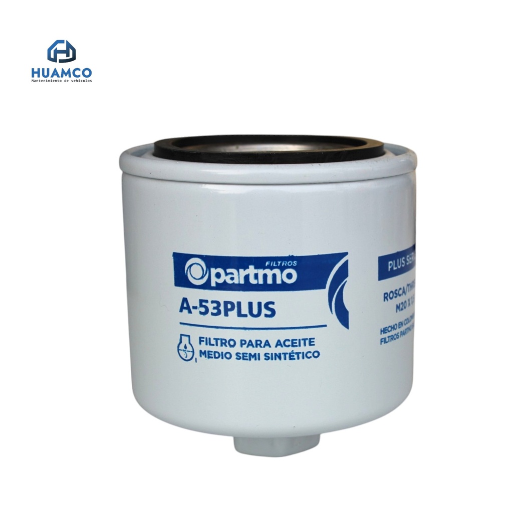 [A-53PLUS] FILTRO ACEITE ROSCA M20*1.5 P550162 / LF3462 / PER-4459 / LF-682 / B7243 / C-1002 / LF3536 / A-53PLUS