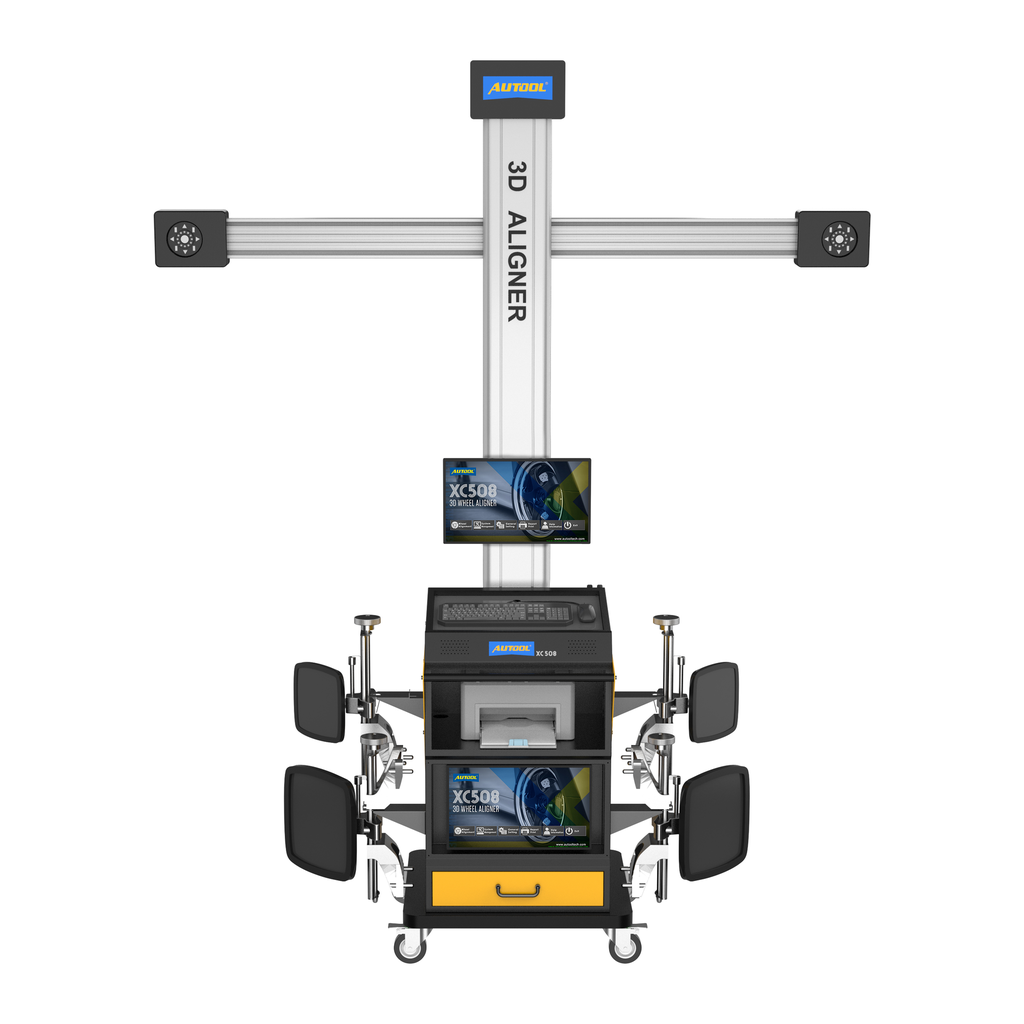 MAQUINA ALINEADOR  RUEDAS 3D POSICIONADOR TOTALMENTE AUTOMATICO AUTOOL 220V XC508