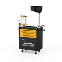 CARRO 3 NIVELES  EXTRACTOR Y PULGADOR ACEITE NEUMATICO CAP. 80LT AUTOOL OD760  