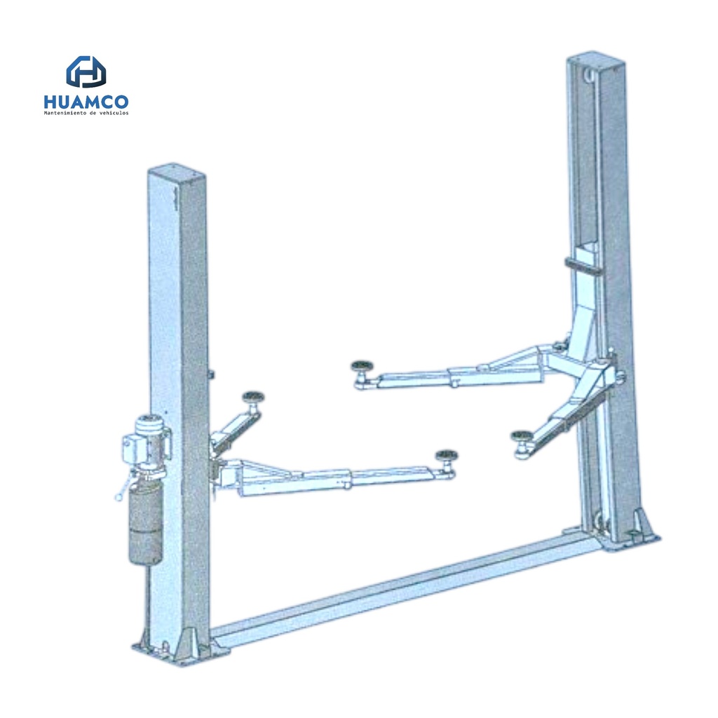 ELEVADOR 2 COLUMNAS PUENTE ABAJO  4000KG / HYL140