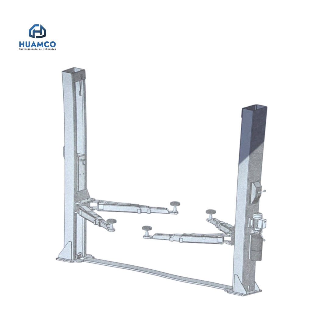 ELEVADOR 2 COLUMNAS PUENTE ABAJO  5000KG / HYL250