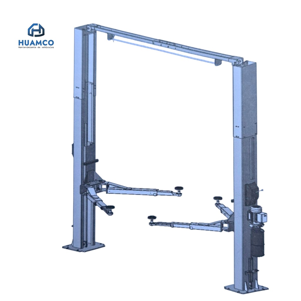 ELEVADOR 2 COLUMNAS PUENTE ARRIBA   5000KG / HYL350
