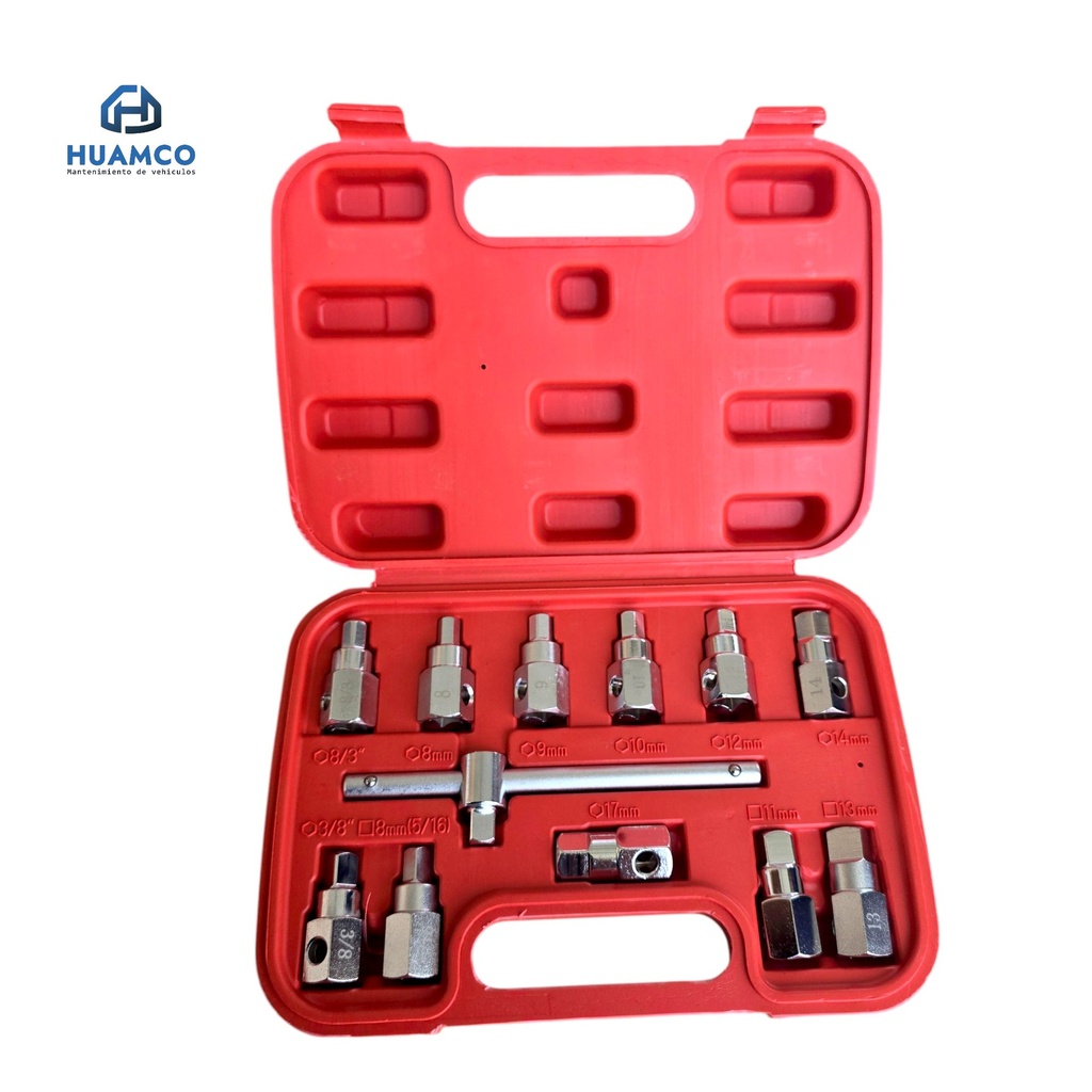 KIT DADOS TAPON CARTER 12PCS / YZ-6012