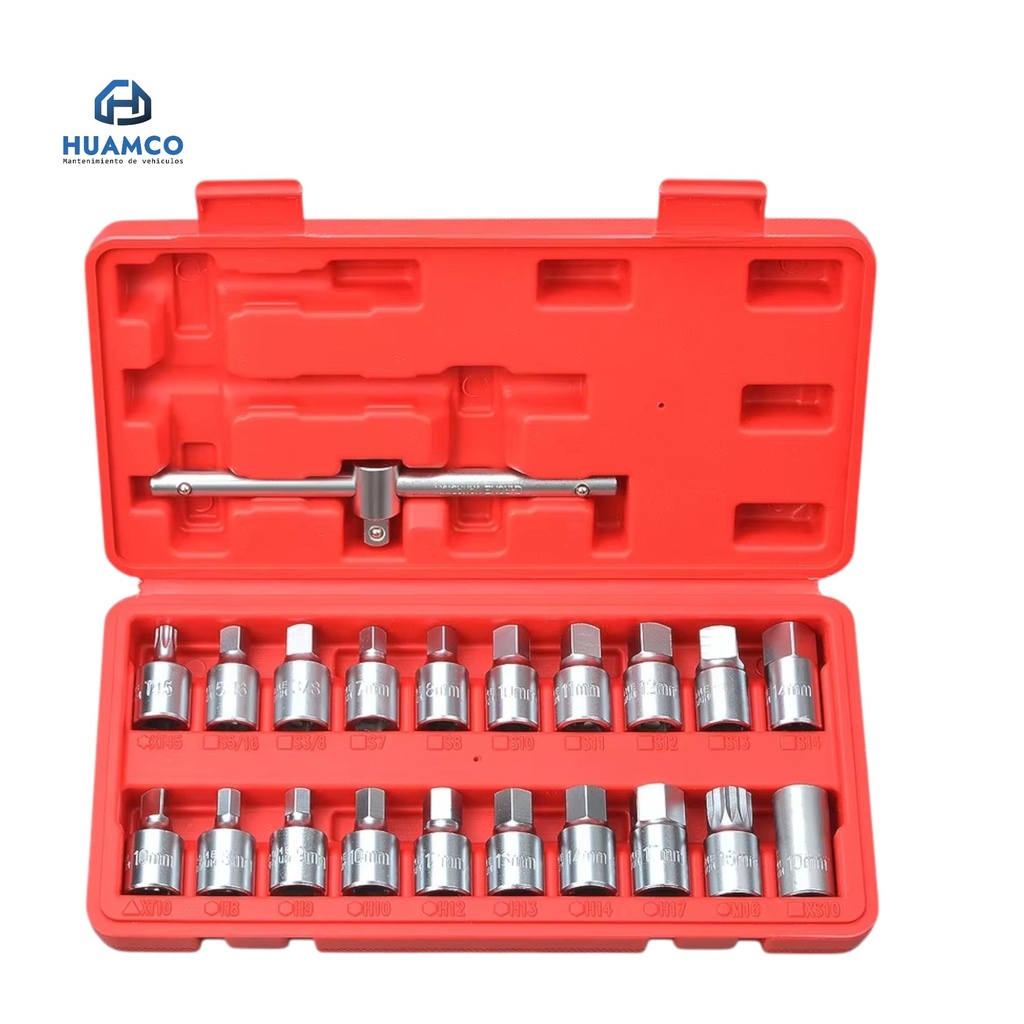 KIT DADOS TAPON CARTER 21PCS / YZ-6012B