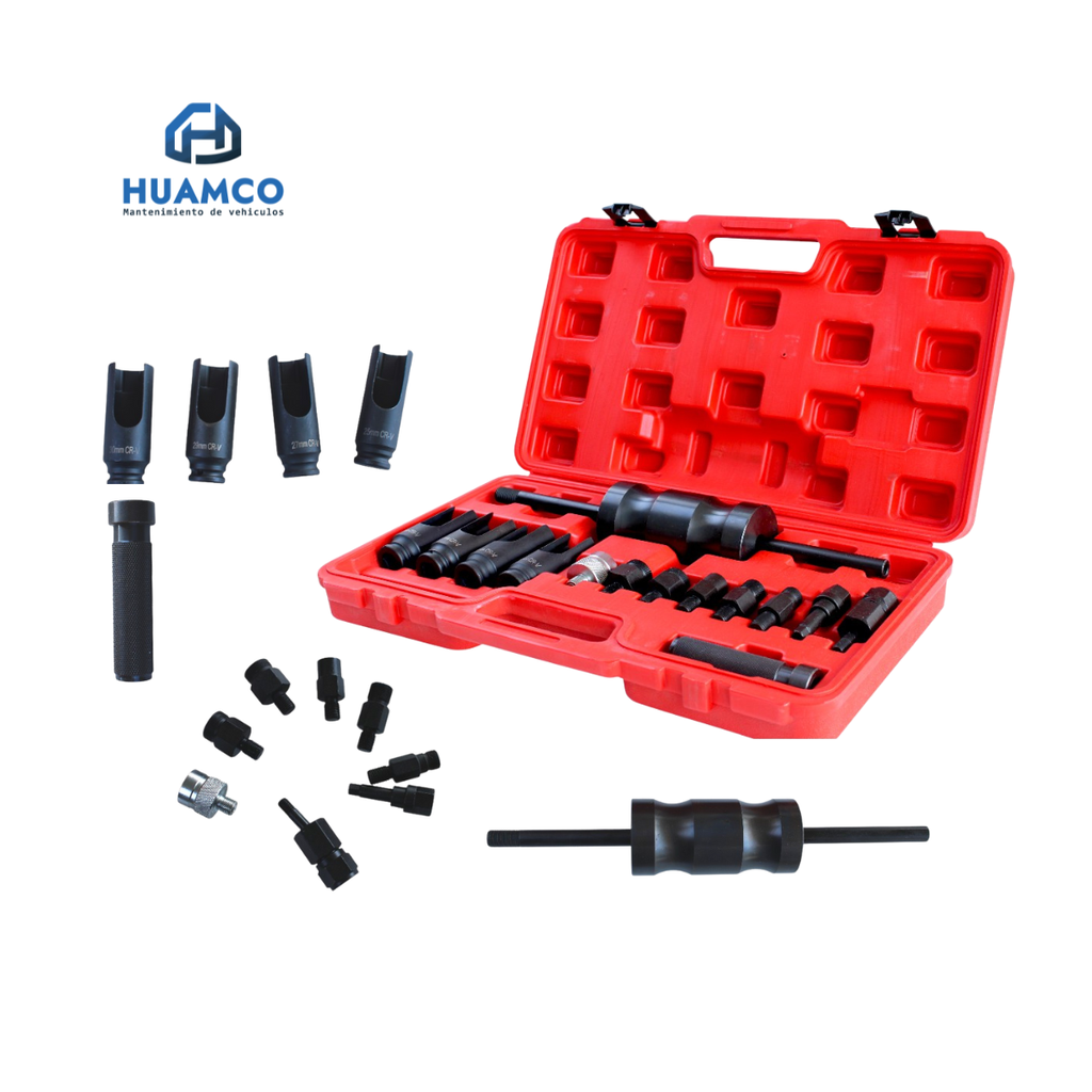 KIT EXTRACTOR  INYECTORES MARTILLO DESLIZANTE 14PCS / YZ-6063
