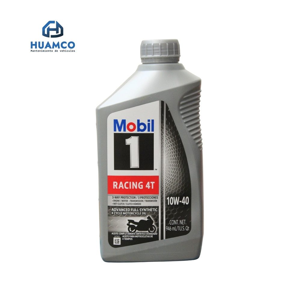 [650106-1] ACEITE MOBIL 1 RACING 4T 10W-40 FULL SYNTHETIC MOTOCICLETAS 0.95L / 650106-1