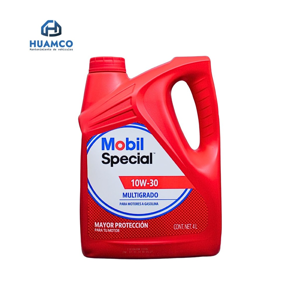 [650870-1] ACEITE MOBIL SPECIAL 10W-30 MULTIGRADO MOTORES GASOLINA 4L :PE 650870-1
