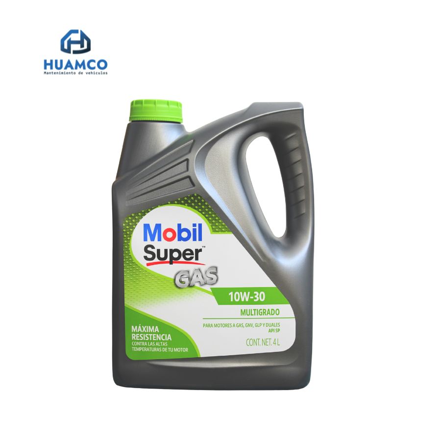 ACEITE MOBIL SUPER GAS 10W-30 MULTIGRADO MOTORES GAS GNV GLP API SP 4L :PE 651298-1