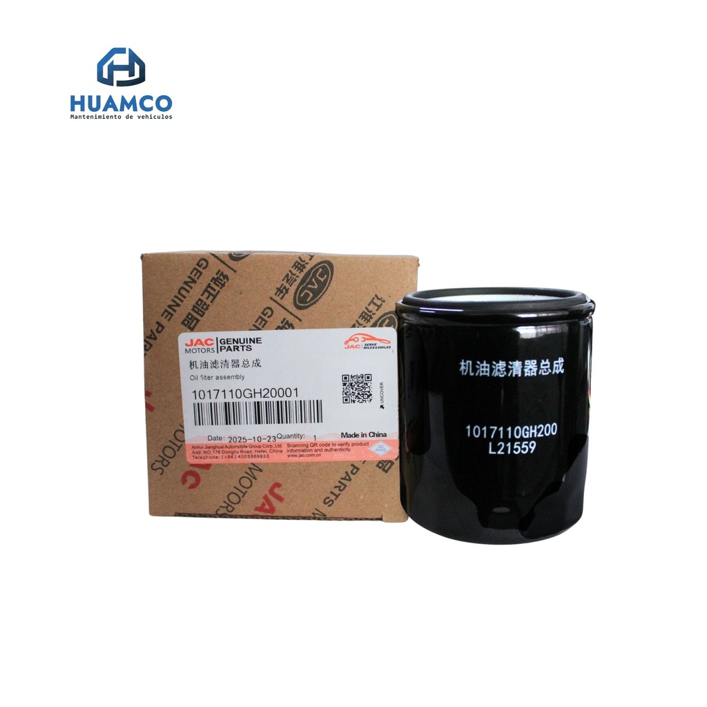 [1017110GH20001-N] FILTRO ACEITE JAC REFINE - JS3 /JS6 -2024 / JS8 / PH7317 / H97W05  / ML3593 / 1017110GH20001 