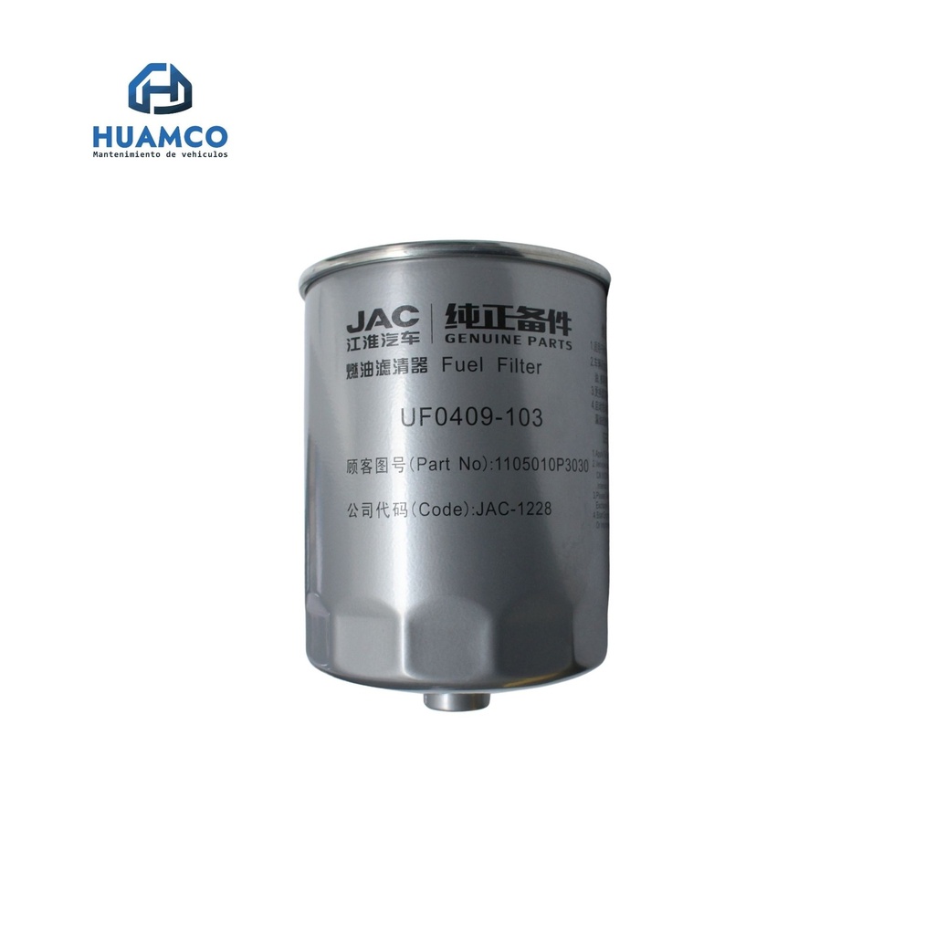FILTRO COMBUSTIBLE SECUNDARIO JAC T6 - T8 - T8PRO / 1105013P3030-N