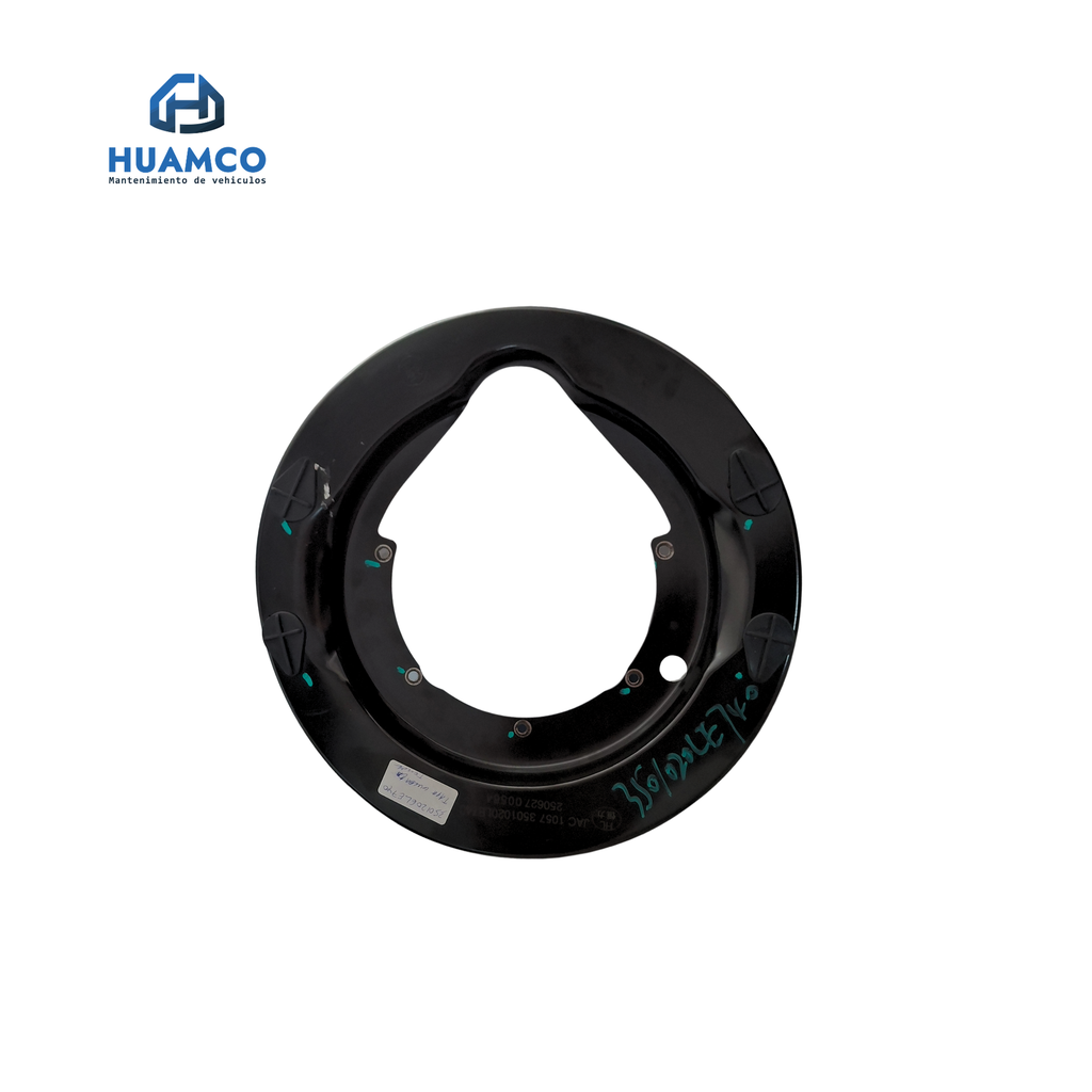 TAPA GUARDA  LATERAL  FRENO  DEL. DER. CAMION JAC HFC1083KN / 3501206LE740 