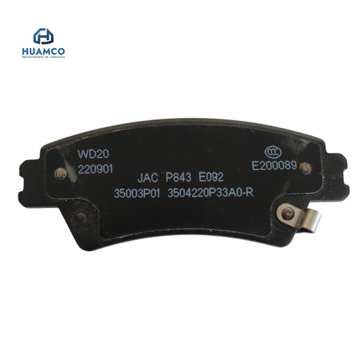 [3504110P33A0] JGO PASTILLA FRENO POSTERIOR JAC T8PRO / 3504220P33A0 / 3504110P33A0