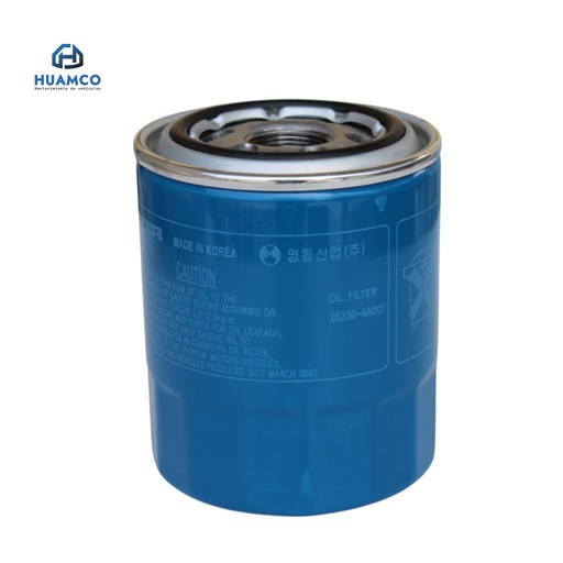 [263304A001] FILTRO ACEITE HYUNDAI H-100 - H-1 H-350  / KIA K2700 / TH M26x1.5 / 263304A001