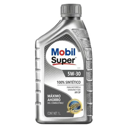 [651457-1] ACEITE MOBIL 5W-30 SUPER 100% SINTETICO API SP  MOTORES GASOLINA Y GAS 1L :PE 651457-1