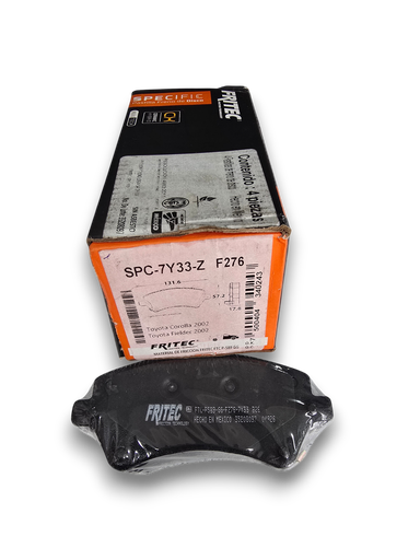 [F276] JUEGO PASTILLA FRITEC CERAMICA TOYOTA COROLLA 2007 BRASILEÑO SPC-7Y33-Z F276